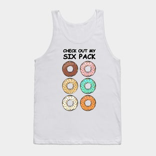 Check Out My Six Pack - Donuts Tank Top